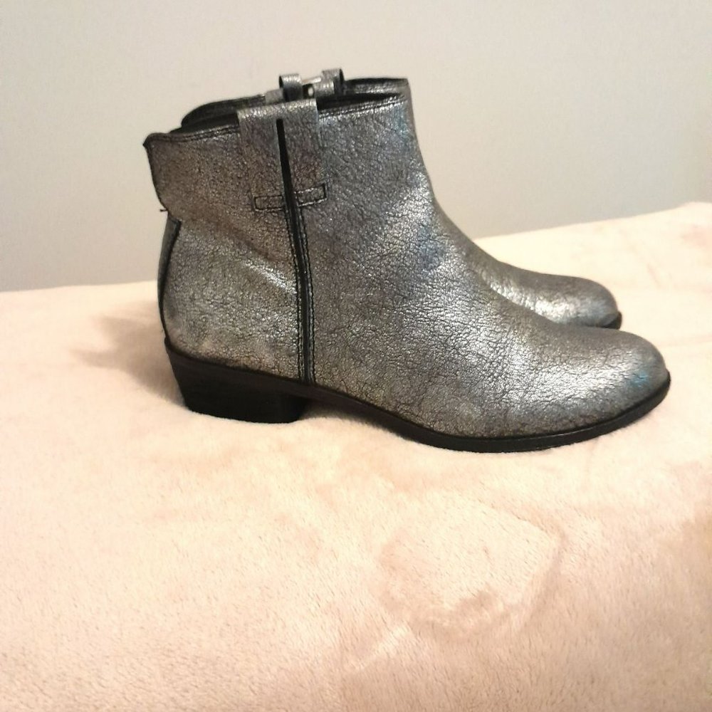 Metallic Sam Eldeman Booties